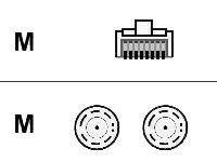 Cisco - Netzwerkkabel - RJ-45 (M) zu BNC (M)-0