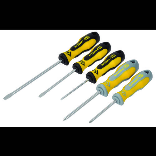 C.K Triton XLS Werkstatt Schraubendreher-Set 5teilig Schlitz, Kreuzschlitz Phillips