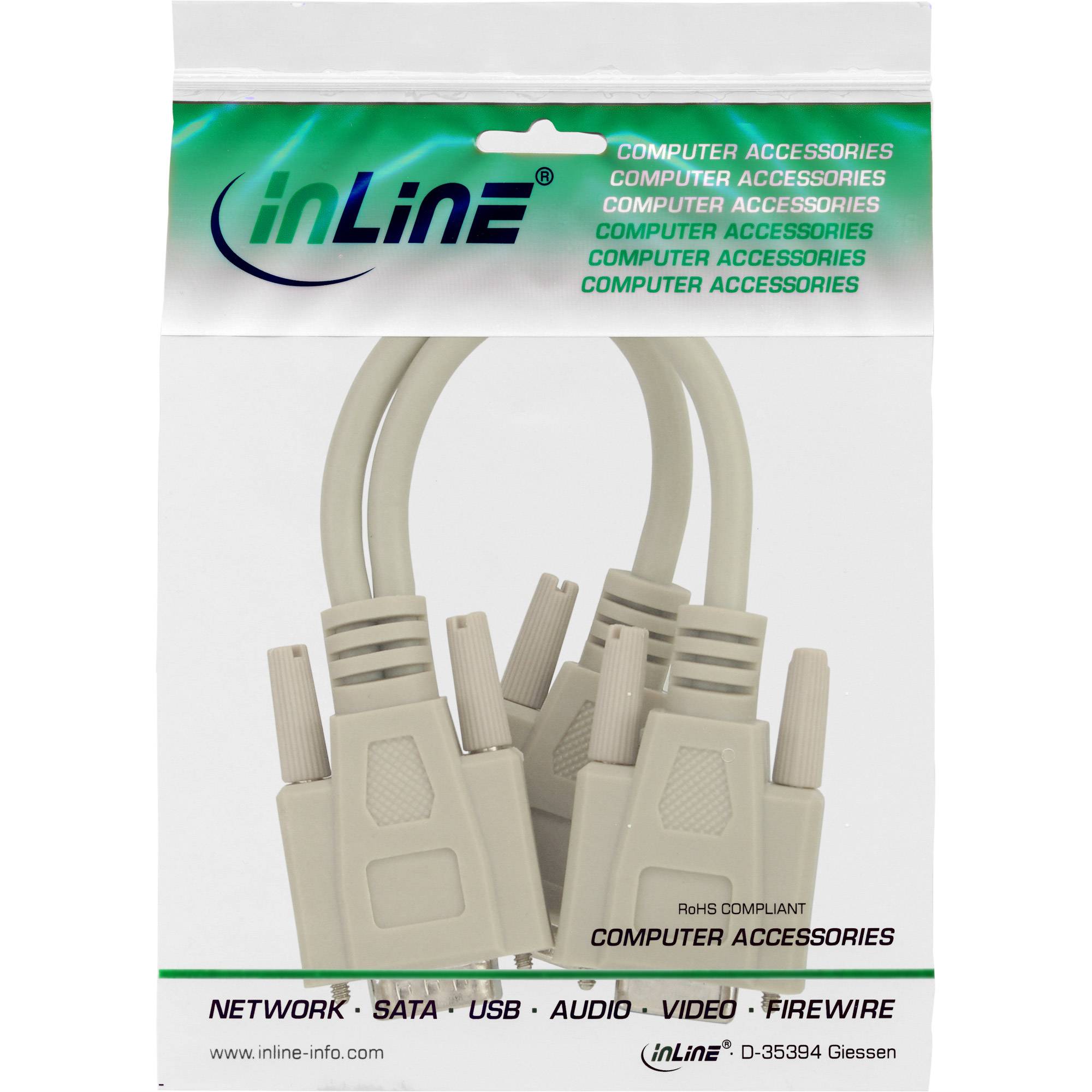 InLine® VGA Y-Adapterkabel, VGA Stecker auf 2x VGA Buchse-5