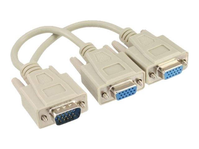 InLine® VGA Y-Adapterkabel, VGA Stecker auf 2x VGA Buchse-6