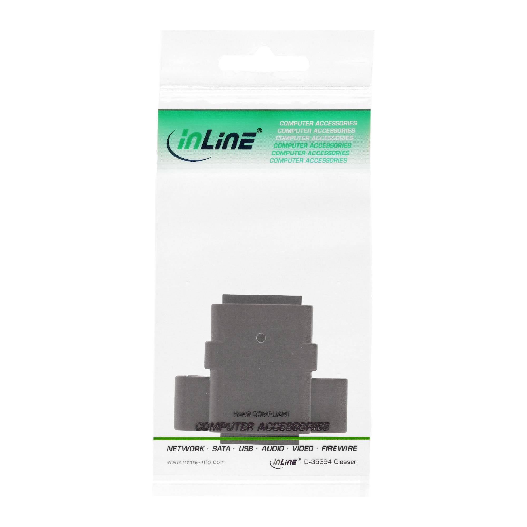 InLine® Patchkabelkupplung Cat.6, UTP, 2x RJ45 Buchse, zum Einbau-5