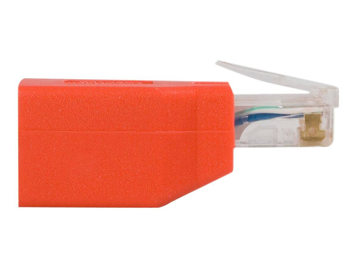 StarTech.com Cat6 Cable - Cat6 Crossover Adapter - GbE - Red - Ethernet Network Cable (C6CROSSOVER)-7