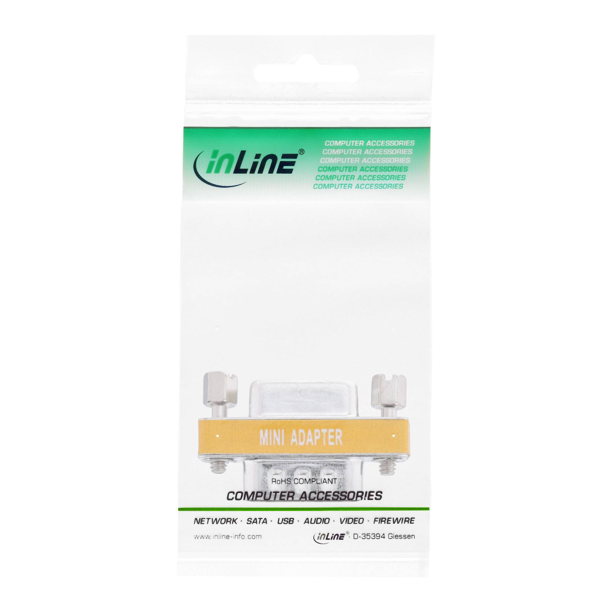 InLine® Nullmodemadapter, 9pol Stecker / Buchse, bulk-4