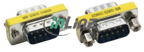 InLine® Mini-Gender-Changer, 9pol Stecker / Stecker-8
