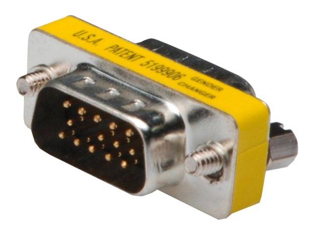 Digitus Seriell Adapter [1x D-SUB-Stecker 15pol. - 1x D-SUB-Stecker 15pol.] Schwarz, Gelb-4