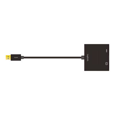 LogiLink UA0234 USB / VGA / HDMI Adapter [1x USB 3.2 Gen 1 Stecker A (USB 3.0) - 1x VGA-Buchse, HDMI-Buchse] Schwarz  10