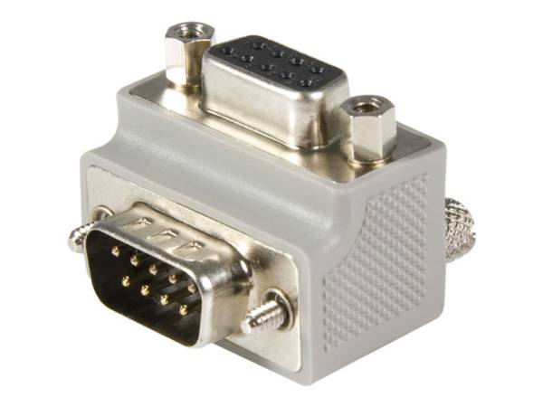 StarTech.com DB9 auf Seriell DB9 Kabel Adapter Typ 2 rechts gewinkelt - St/Bu - DB9 Koppler - Serieller Adapter - DB-9 (