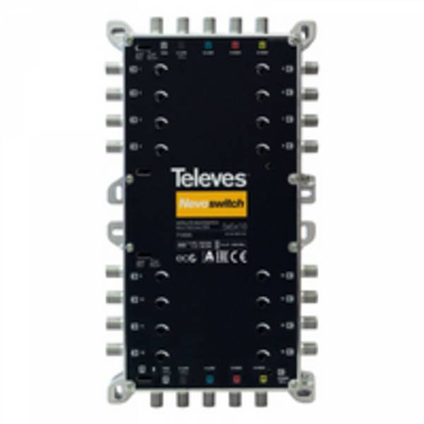 Televes 714505, 5 Eingänge, 16 Ausgänge, 950 - 2400 MHz, 47 - 862 MHz, 3 dB, 4 dB
