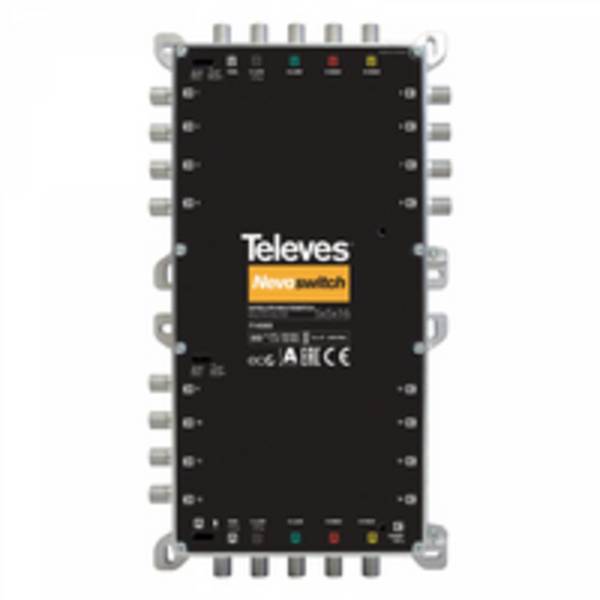 Televes 714404, 5 Eingänge, 12 Ausgänge, 950 - 2400 MHz, 47 - 862 MHz, 3 dB, 4 dB