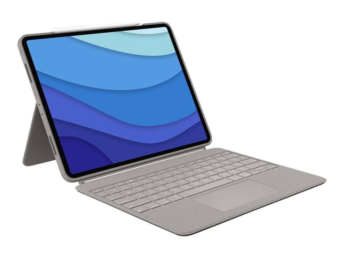 Logitech Combo Touch Tablet-Tastatur mit Hülle Passend für Marke (Tablet): Apple iPad Pro 12.9 (5. Generation), iPad Pro-2