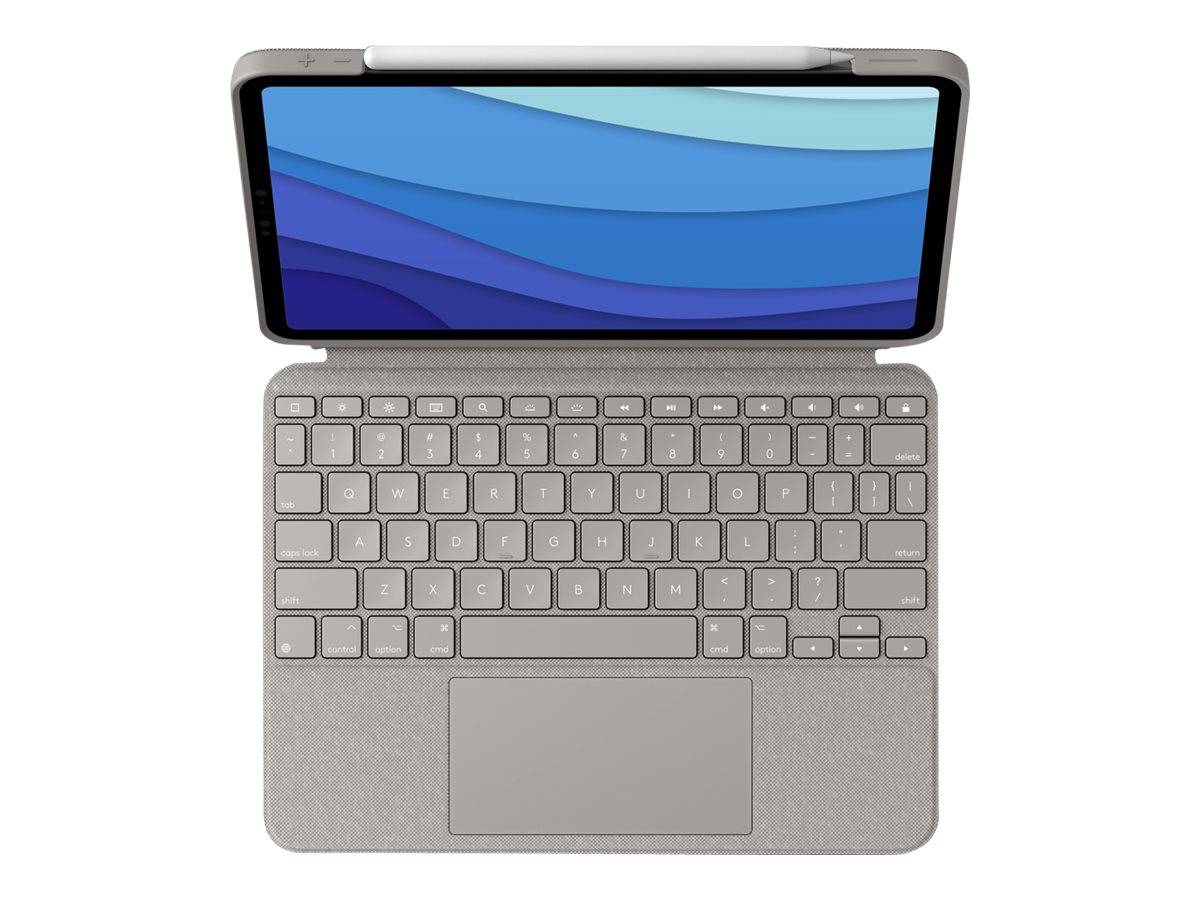Logitech Combo Touch - Tastatur und Foliohülle - mit Trackpad - hintergrundbeleuchtet - Apple Smart connector - QWERTZ --2