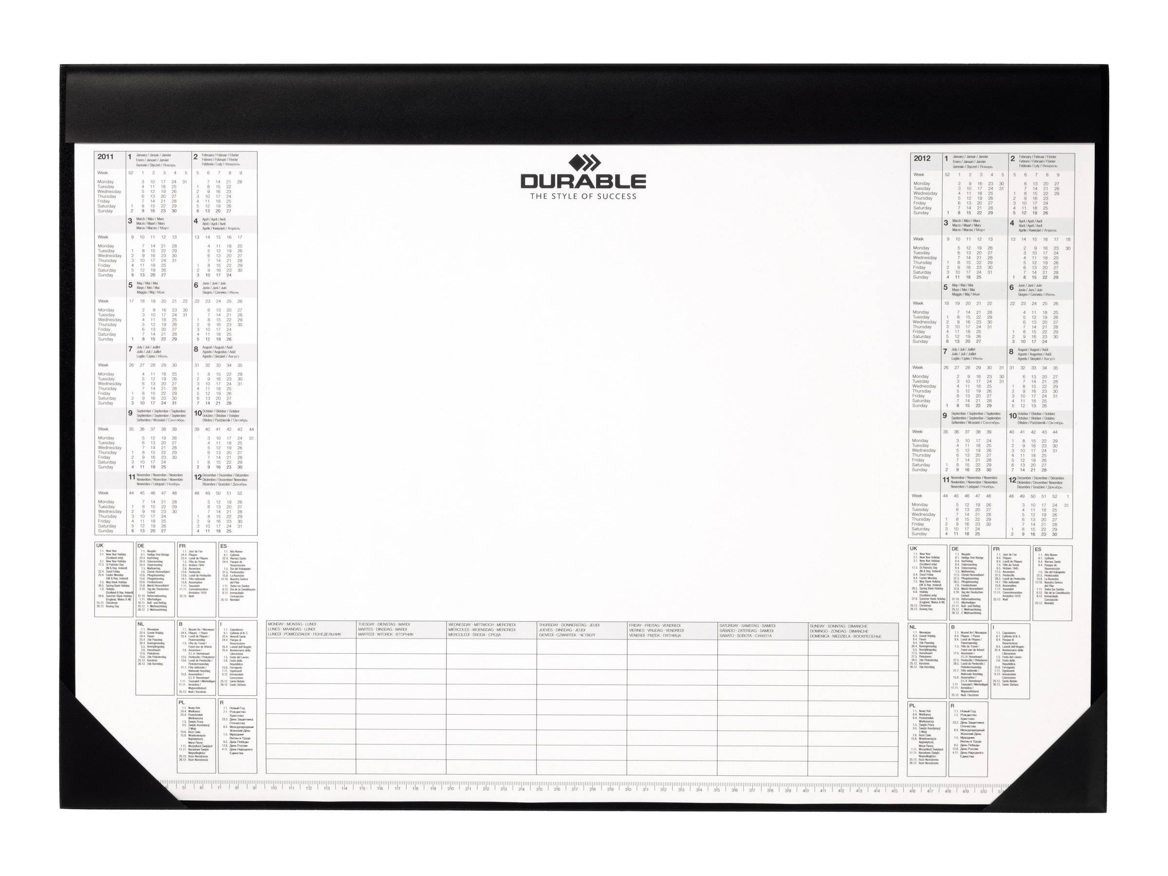 DURABLE - Schreibunterlage - 42 x 59 cm - Schwarz-0