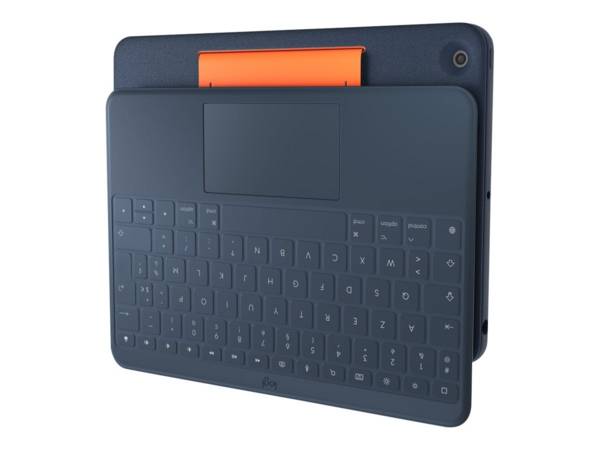 Logitech Rugged Combo 3 Touch for Education - Tastatur und Foliohülle - mit Trackpad - Apple Smart connector - QWERTZ -