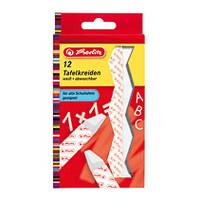 Herlitz - Kreide - für Tafel - Weiß (Packung-4