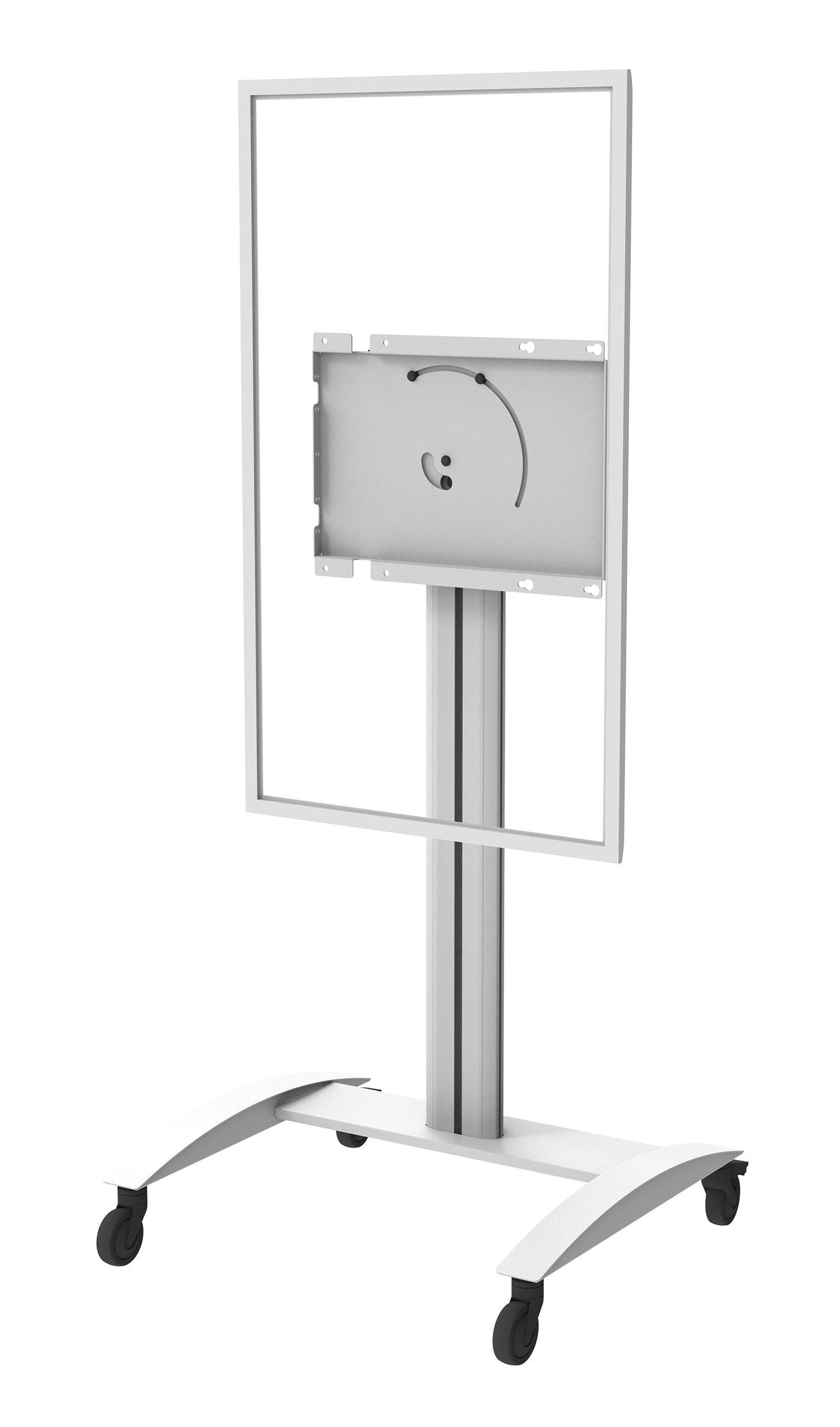 Peerless-AV SR560-FLIP2 - Wagen - für interaktives Flachfeld- / LCD-Display - Aluminium - Weiß glänzend - Bildschirmgröß-1