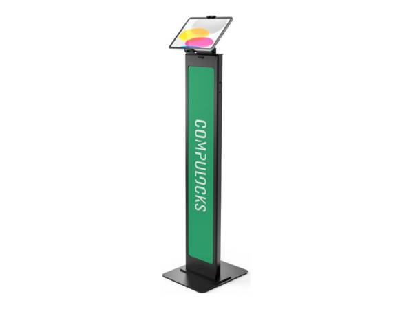 Compulocks Universal Tablet Cling Brandable Floor Stand - Aufstellung - für Tablett - verriegelbar - Stahl - Schwarz - B