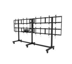 Peerless-AV Portable Video Wall DS-C555-4X2 - Wagen für 4x2 Videowand - Aluminium - schwarz, pulverbeschichtet - Bildsch-1