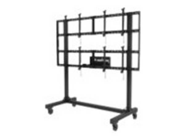 Peerless-AV Portable Video Wall DS-C560-2X2 - Wagen für 4 LCD-/Plasma-Konsolen - Aluminium - schwarze Pulverbeschichtung