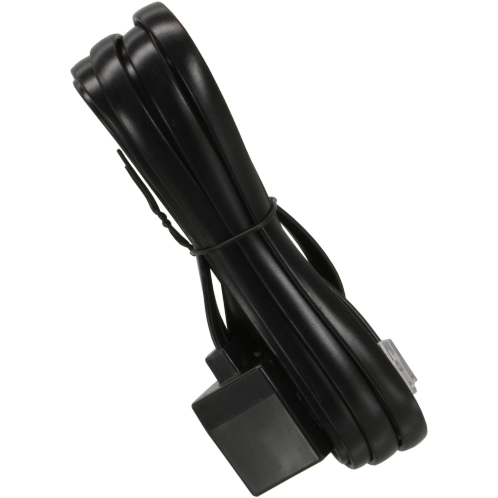 InLine® Modular Verlängerung, RJ12 Stecker / Buchse, schwarz, 2 m-6