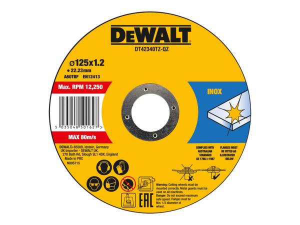 DeWALT - Schleifteller - für Metall, rostfreier Stahl