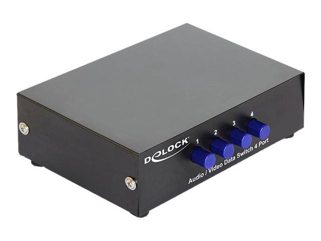 Delock Switch Audio / Video 4 port manual bidirectional-0