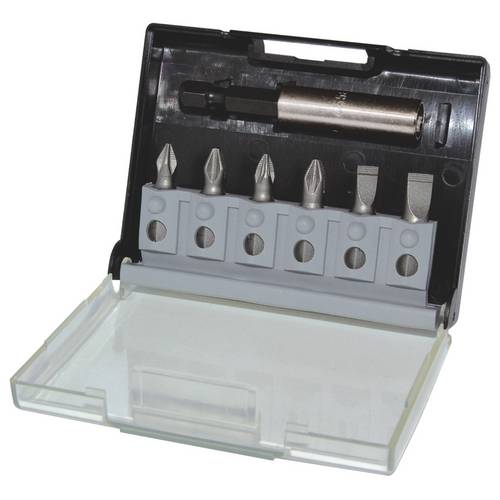 C.K T4583C Bit-Set 7teilig Schlitz, Kreuzschlitz Phillips, Kreuzschlitz Pozidriv