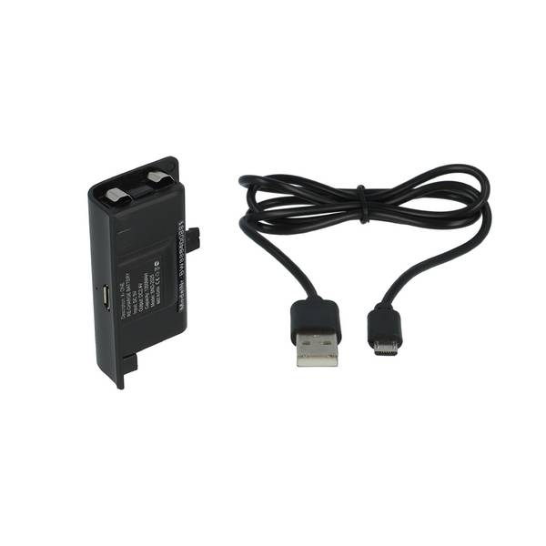 vhbw Akku kompatibel mit Microsoft Xbox One Wireless Controller | Inkl. Abdeckung + USB-Ladekabel