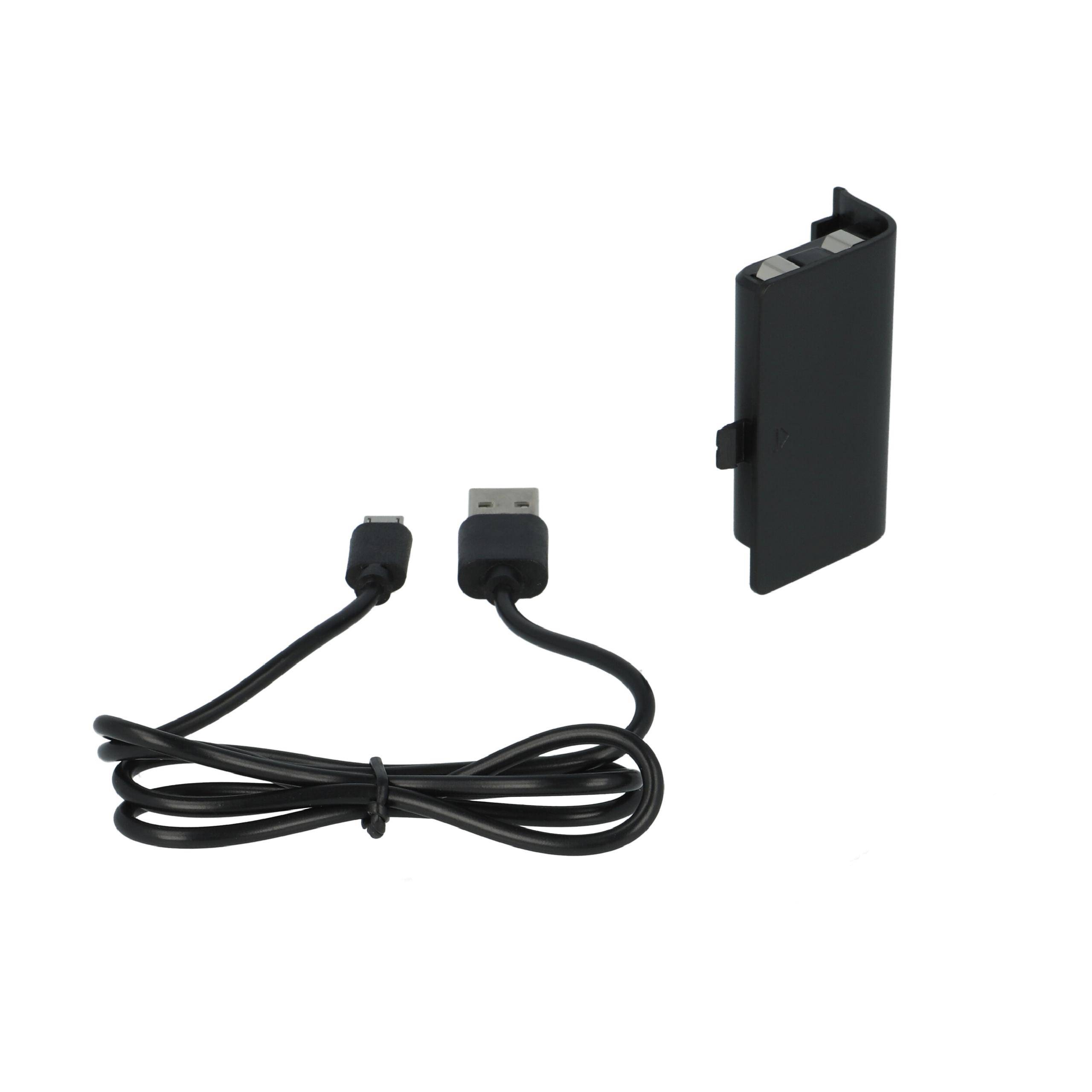 vhbw Akku kompatibel mit Microsoft Xbox One Wireless Controller | Inkl. Abdeckung + USB-Ladekabel-5