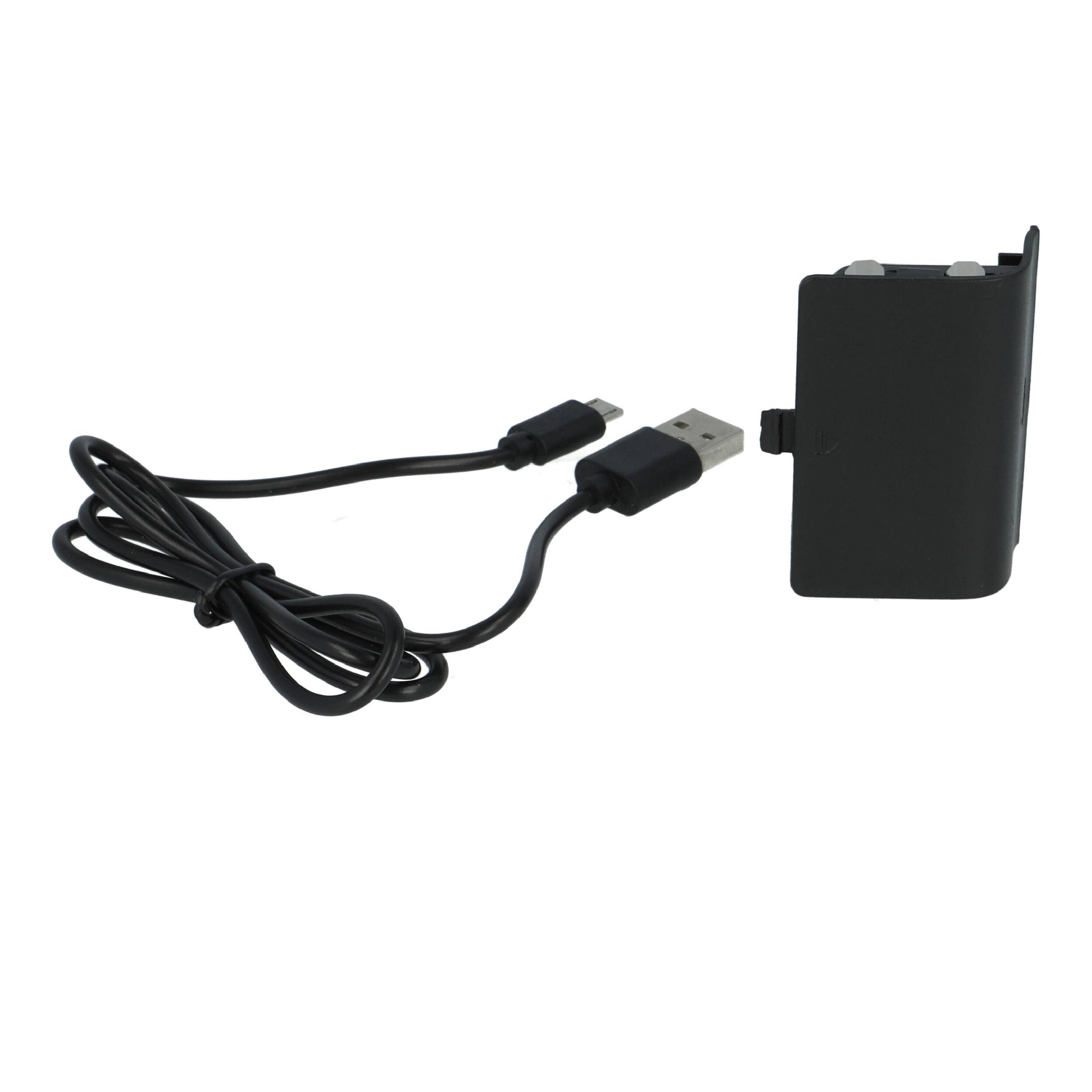 vhbw Akku kompatibel mit Microsoft Xbox One Wireless Controller | Inkl. Abdeckung + USB-Ladekabel-7