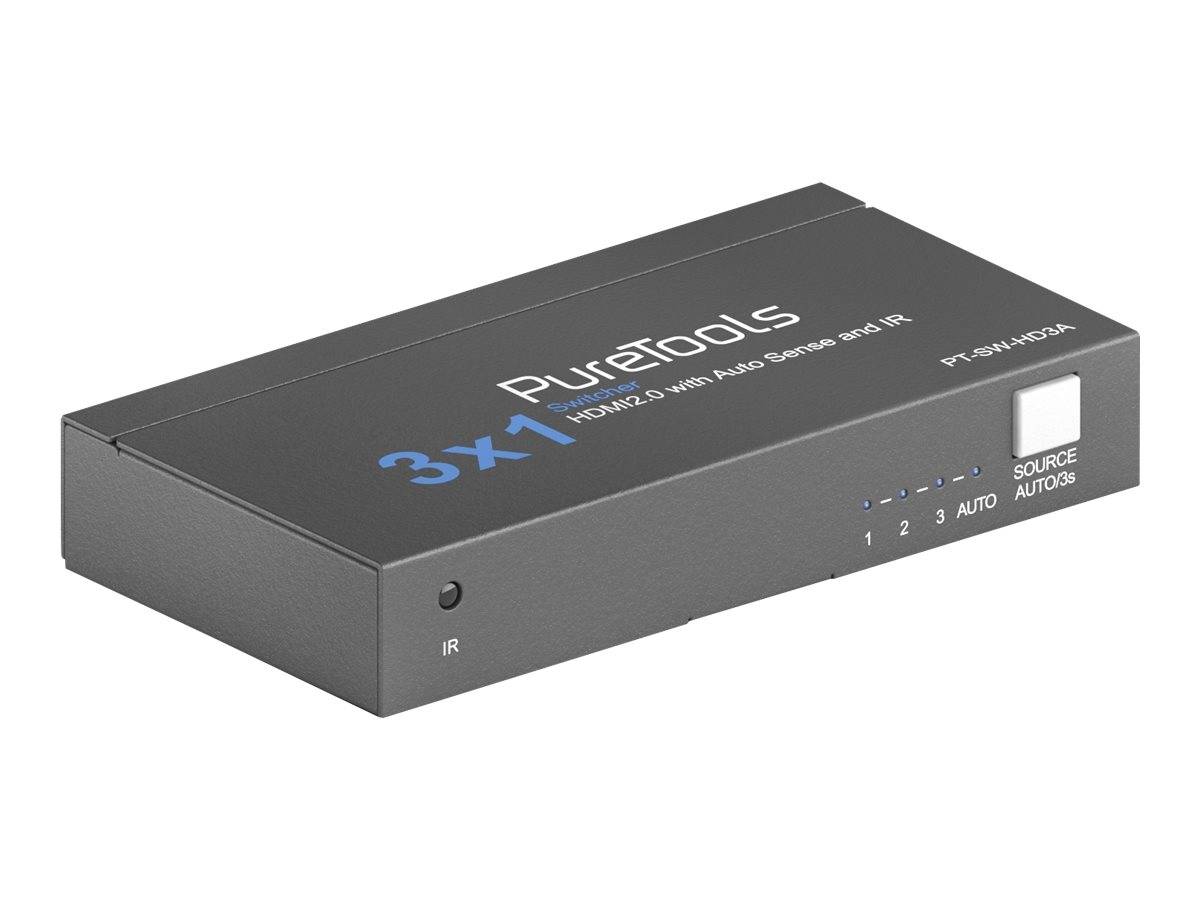 PURELINK - PureTools PT-SW-HD3A - Mit Auto Sense - Video/Audio-Schalter-0