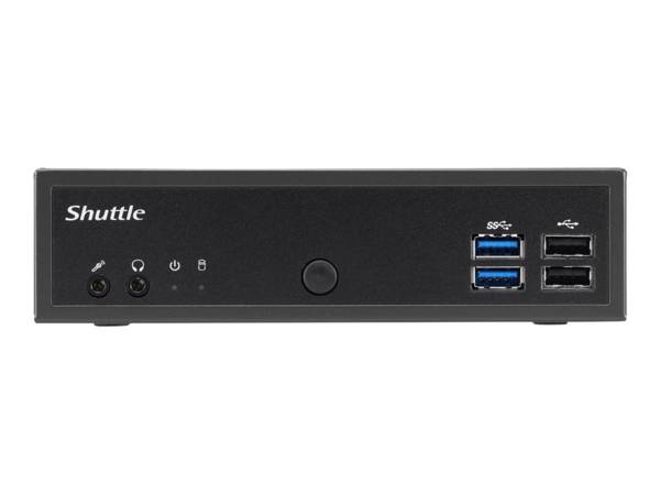 Shuttle XPC slim DH02U - Barebone - Slim-PC - 1 x Celeron 3865U / 1.8 GHz ULV