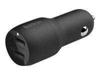 Belkin BoostCharge Dual Charger - Auto-Netzteil - 24 Watt - 4.8 A - 2 Ausgabeanschlussstellen (USB)-5