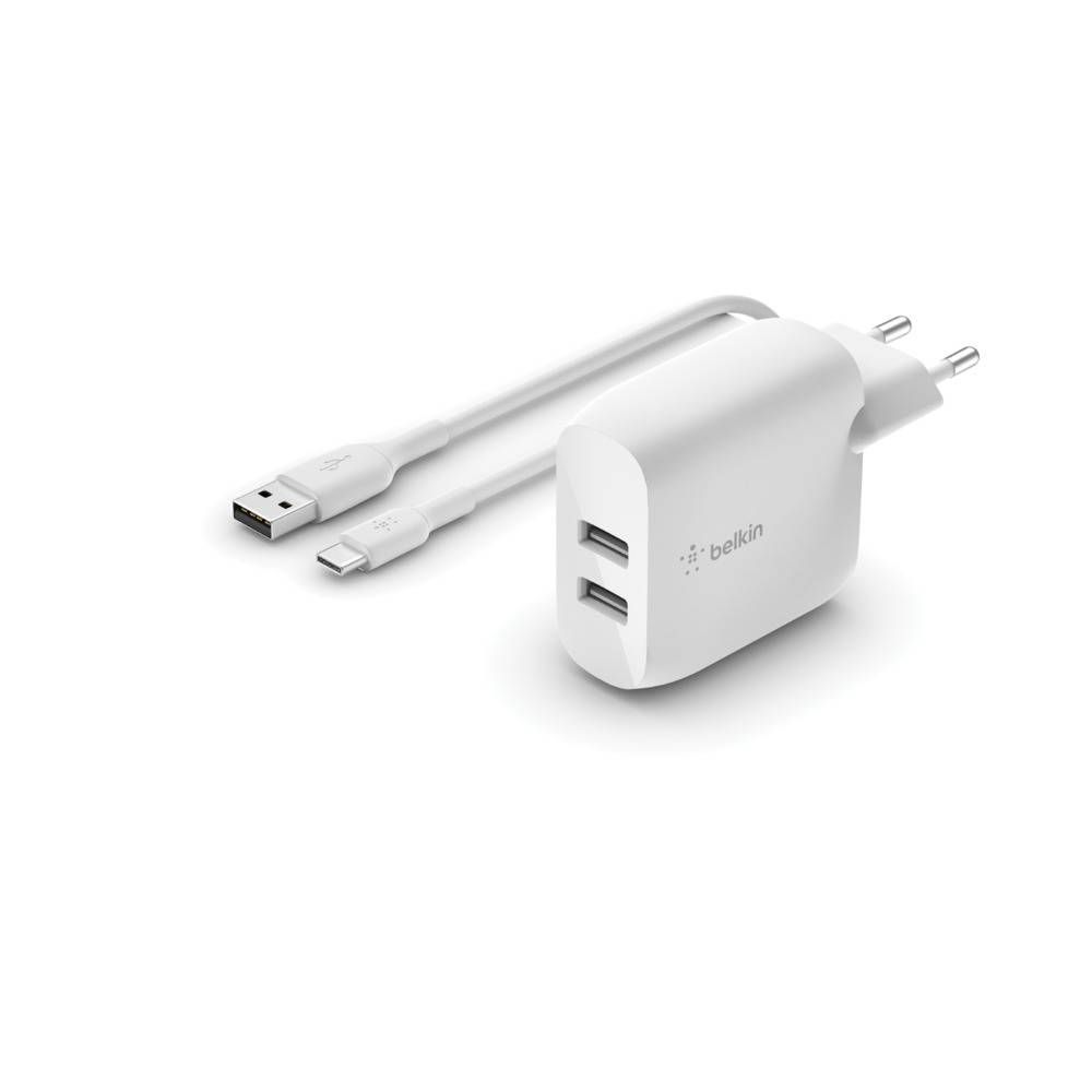 Belkin BoostCharge - Netzteil - 24 Watt - 2 Ausgabeanschlussstellen (USB)-7