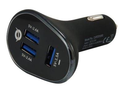 Conceptronic CARDEN - Auto-Netzteil - 31.5 Watt - 6.3 A - 3 Ausgabeanschlussstellen (USB)-0