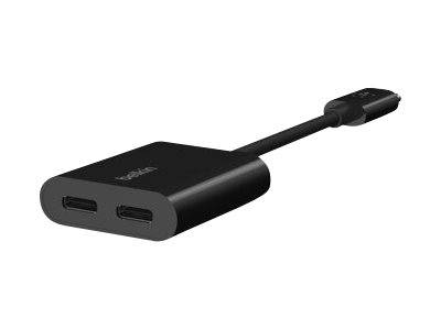 Belkin Connect Audio + Charge - USB-C auf USB-C Kopfhörer-/Ladeadapter - 24 pin USB-C männlich zu 24 pin USB-C weiblich-5