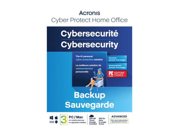 Acronis Cyber Protect Home Office Advanced - Abonnement-Lizenz (1 Jahr)