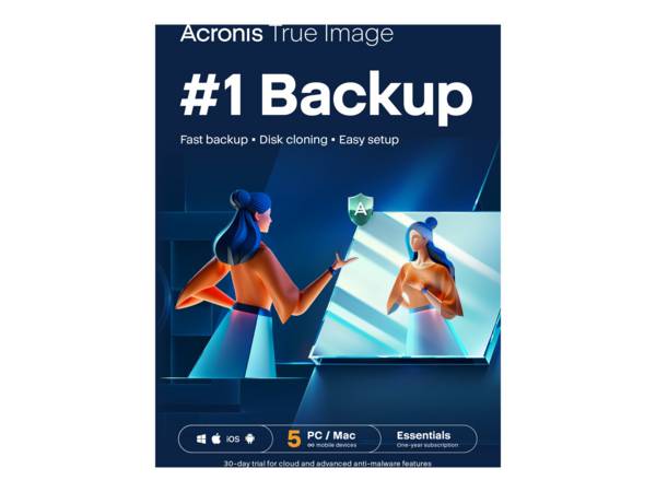 Acronis True Image Essential - Abonnement-Lizenz (1 Jahr)