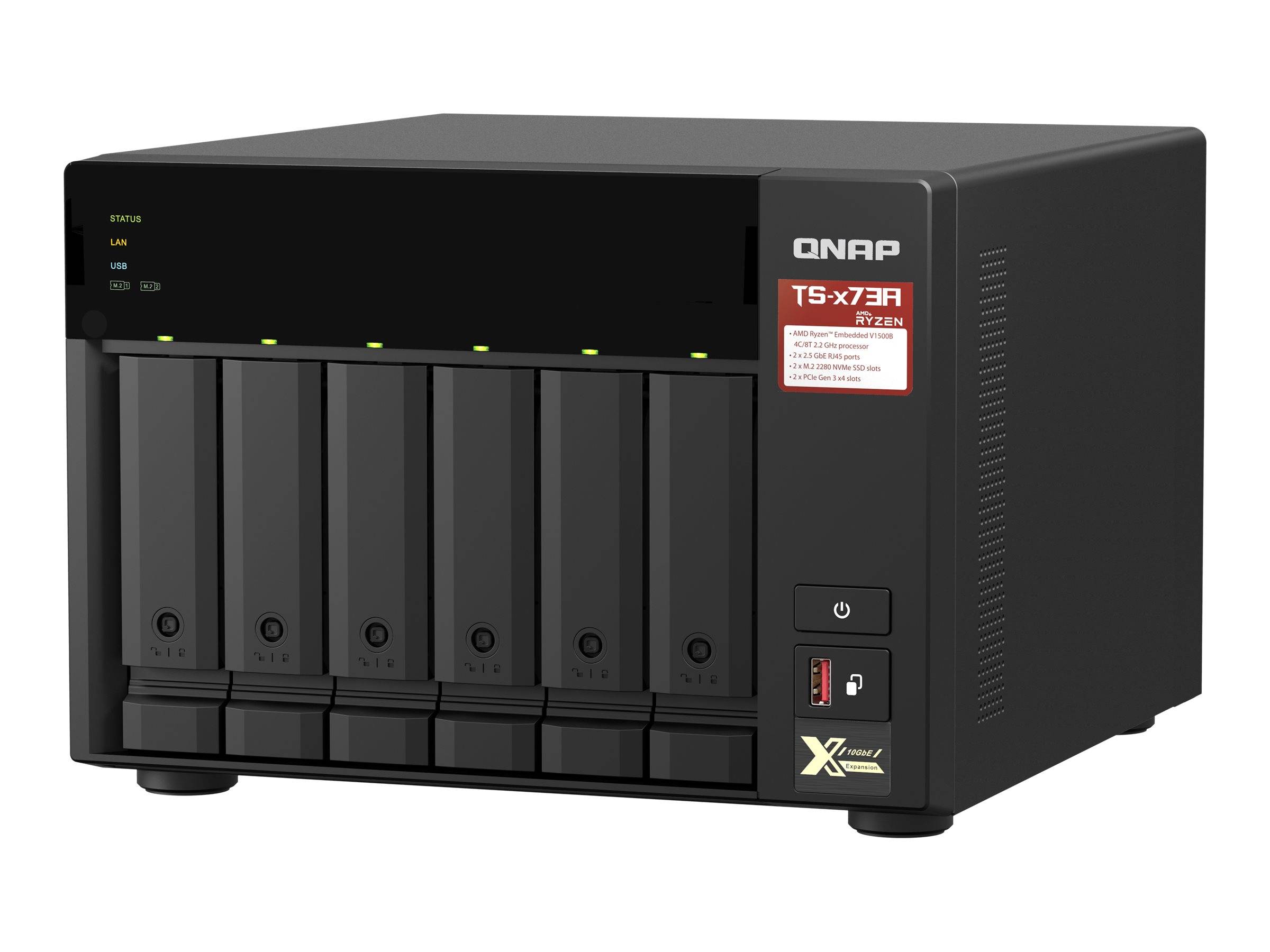 QNAP TS-673A - NAS-Server - 6 Schächte - SATA 6Gb/s-0