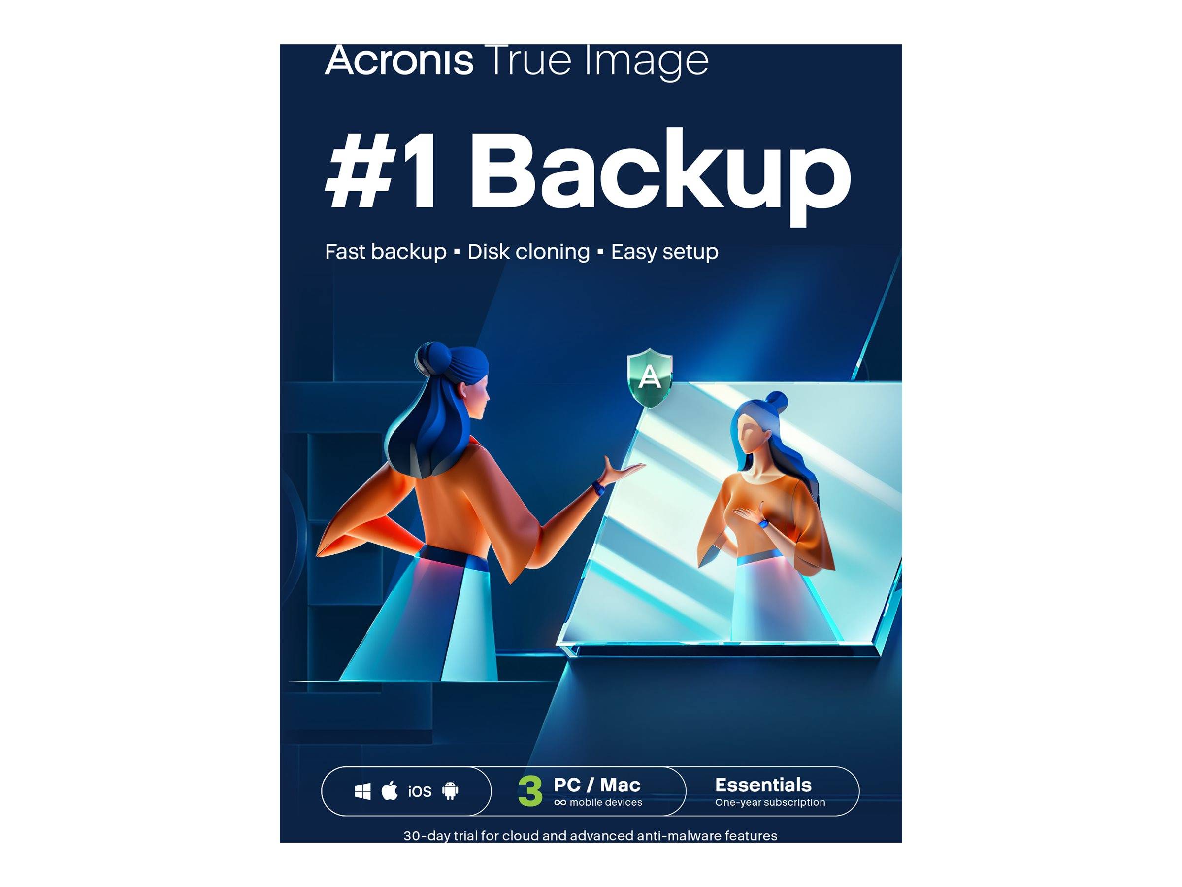 Acronis True Image Essential - Abonnement-Lizenz (1 Jahr)-0