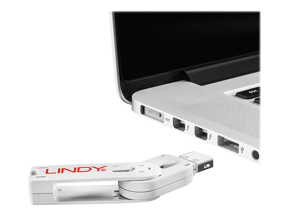 Lindy USB Port Blocker - USB-Portblocker - weiß-6