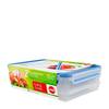 EMSA 508557 CLIP & CLOSE Frischhaltedosen Set, Box, Rechteckig, 2,65 l, Blau, Transparent, Polypropylen (PP), Thermoplas