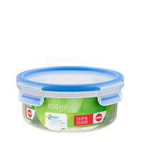 EMSA 508552 CLIP & CLOSE FRISCHHALTEDOSE RUND, Schüssel, Rund, 0,85 l, Transparent, Polypropylen (PP), Thermoplastisches-0