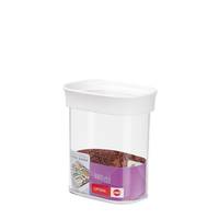 EMSA OPTIMA Trockenvorratsdose, Box, Rechteckig, 0,38 l, Transparent, Weiß, Styrol-Methylmethacrylat-0
