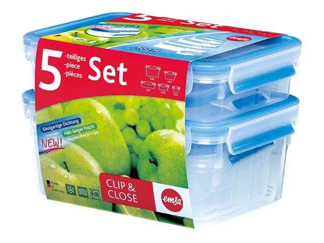 GROUPE SEB - EMSA CLIP & CLOSE - Frischhaltedosen-Set - 5.65 L-0