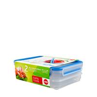 EMSA CLIP & CLOSE FRISCHHALTEDOSEN, Box, Rechteckig, 0,6 l, Transparent, Polypropylen (PP),-0