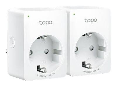 TP-LINK - Tapo P100 V2 - Smart-Stecker - mini - kabellos - 802.11b/g/n, Bluetooth 4.2 - 2.4 Ghz (Packung mit 2)-0