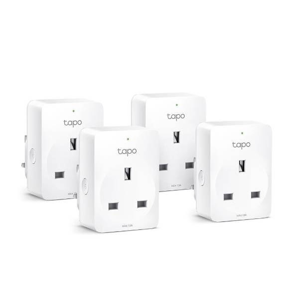 TP-LINK - Tapo P100 V1 - Smart-Stecker - kabellos - 802.11b/g/n, Bluetooth 4.2 - 2.4 Ghz (Packung mit 4)-5