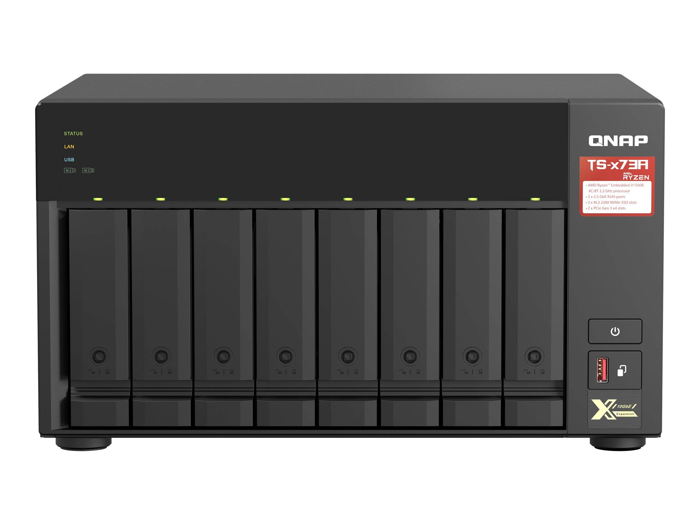 QNAP TS-873A - NAS-Server - 8 Schächte - SATA 6Gb/s-5