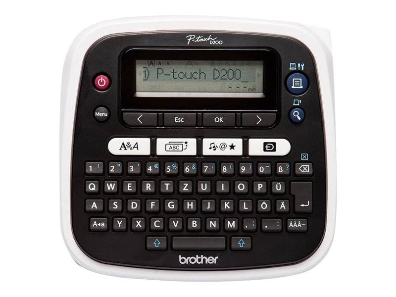 Brother P-Touch D200BW Beschriftungsgerät Geeignet für Schriftband: TZe 3.5 mm, 6 mm, 9 mm, 12 mm-4