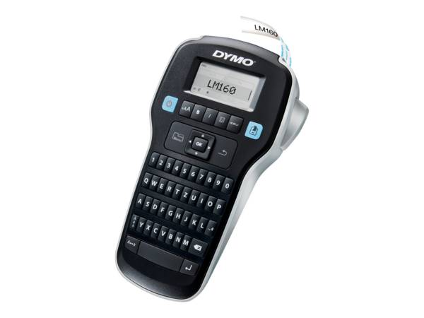 Dymo LabelMANAGER 160 - Beschriftungsgerät - s/w - Rolle (1,3 cm) - 2-zeiliger D